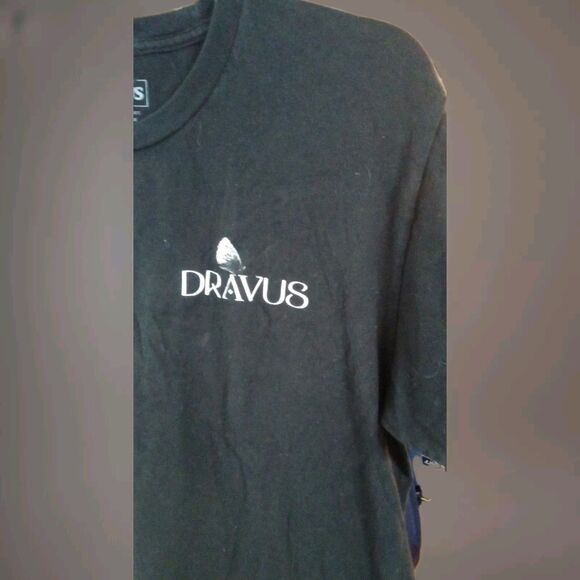 Dravus Men's Large Black Short Sleeve ESO EXO California Double Sided Tee Note - Picture 3 of 5